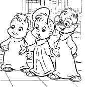 coloriage alvin et les chipmunks